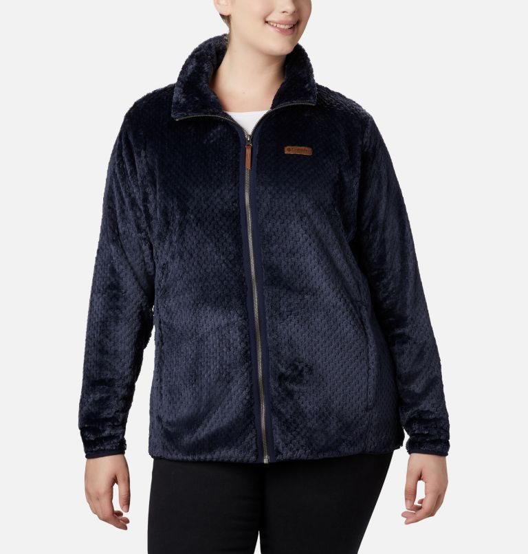 Jachete Din Lână Columbia Fireside II Plush Full Zip Dama Bleumarin | Plus Size BZZMSQ791